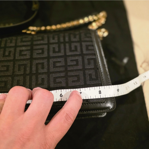 New Givenchy Embroidered Fabric and Leather Chain Medium Bag - Picture 12 of 14